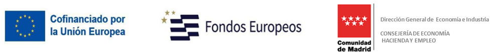 Logos Unión Europea, Fondos Europeos y Comunidad de Madrid - Ayuda digitalización PYME 2026